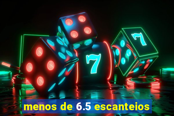 menos de 6.5 escanteios