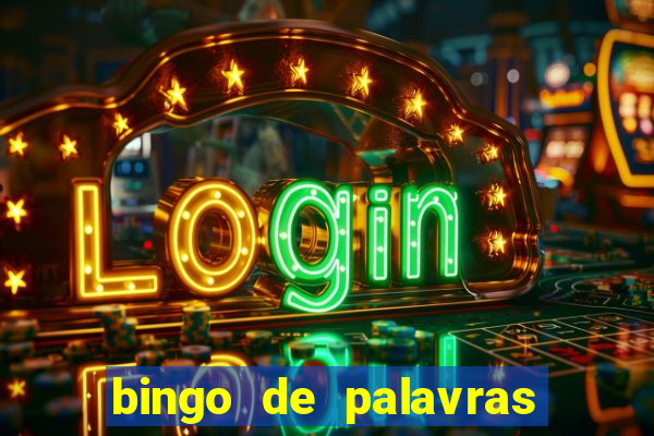 bingo de palavras cha de bebe