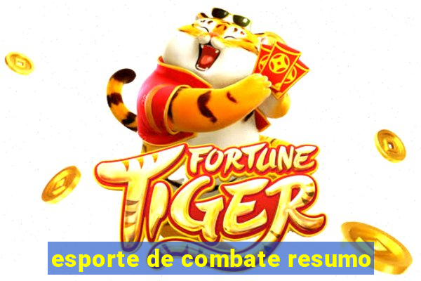 esporte de combate resumo