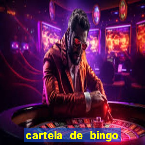 cartela de bingo pra imprimir