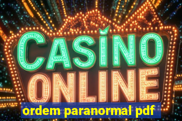 ordem paranormal pdf