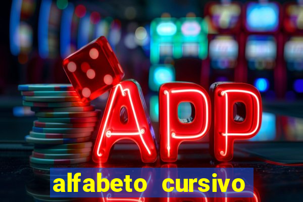 alfabeto cursivo para treinar caligrafia