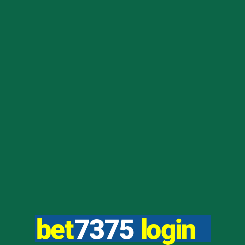 bet7375 login