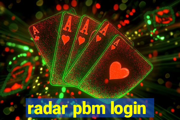 radar pbm login