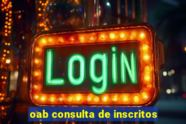 oab consulta de inscritos