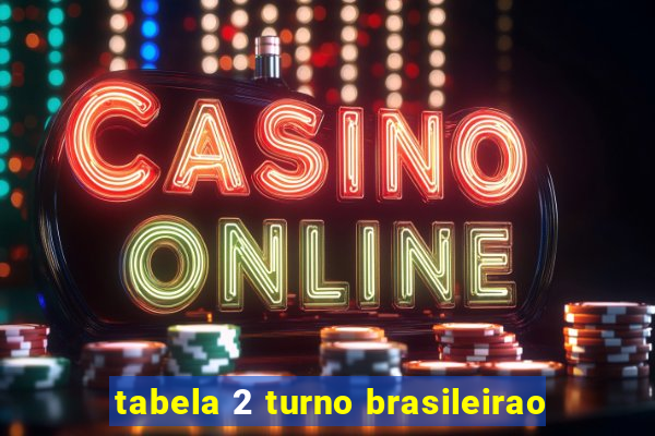 tabela 2 turno brasileirao