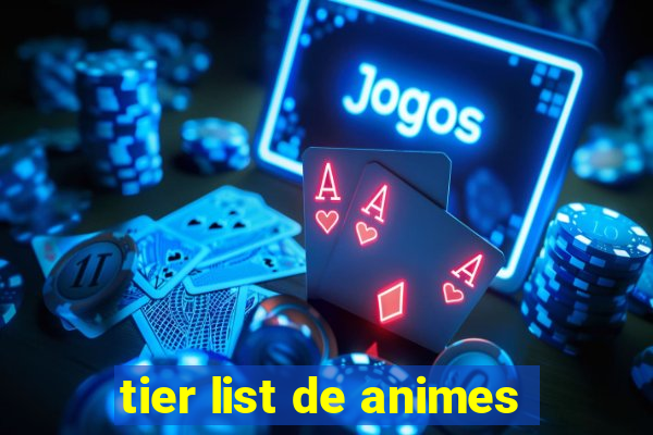 tier list de animes