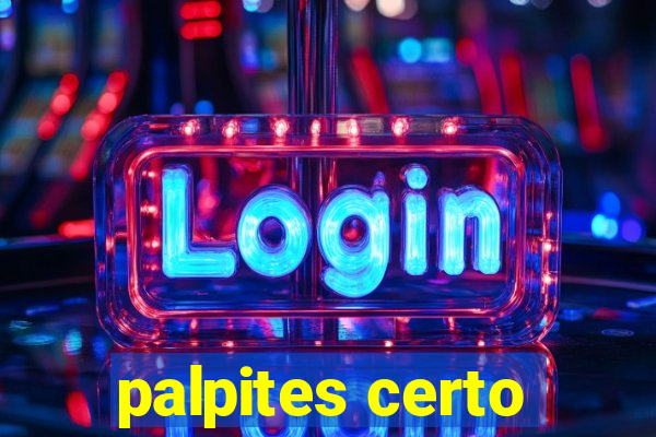 palpites certo