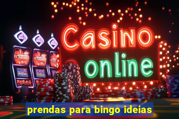 prendas para bingo ideias