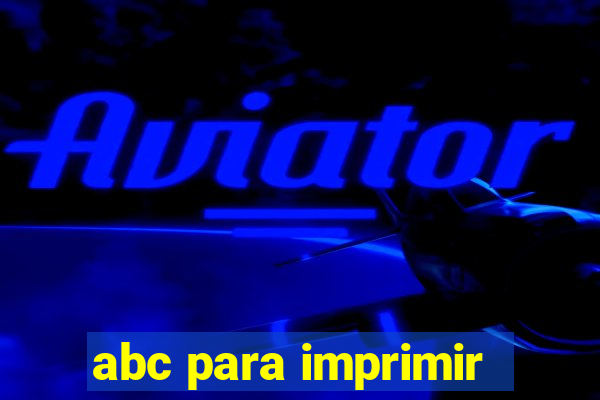 abc para imprimir