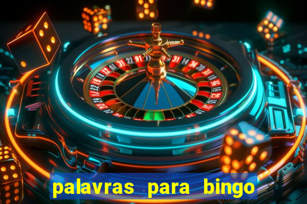 palavras para bingo cha de bebe