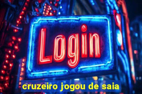 cruzeiro jogou de saia