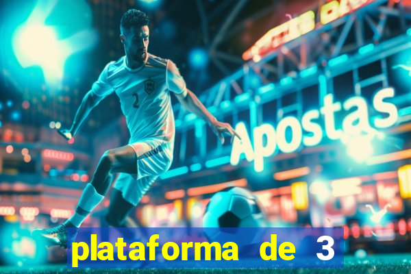 plataforma de 3 reais jogo