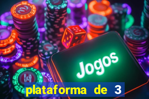 plataforma de 3 reais jogo