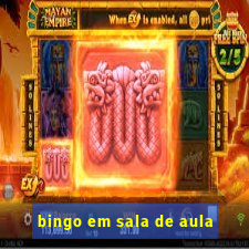 bingo em sala de aula