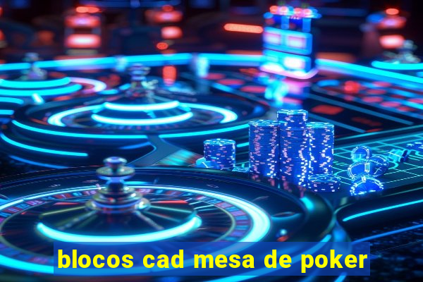 blocos cad mesa de poker