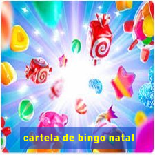 cartela de bingo natal