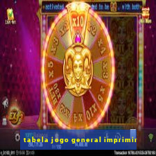 tabela jogo general imprimir