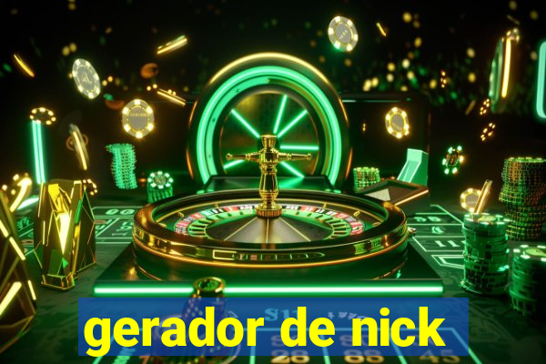 gerador de nick