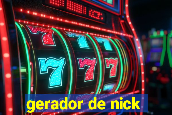 gerador de nick