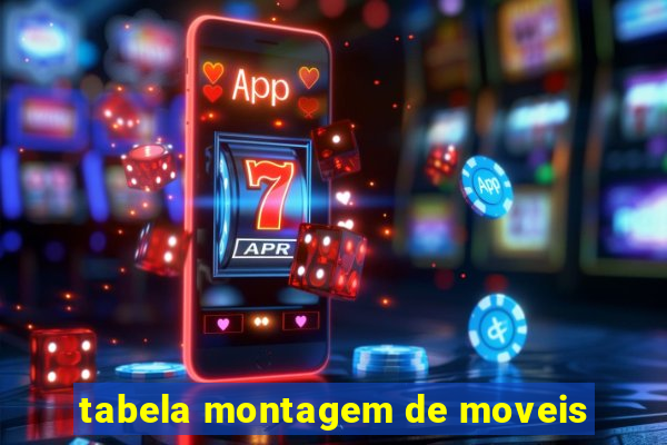 tabela montagem de moveis