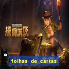 folhas de cartas para imprimir