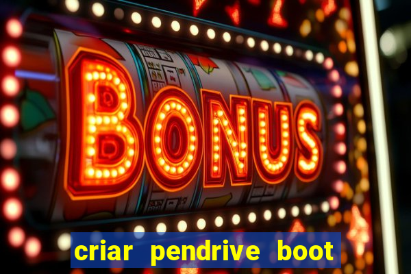 criar pendrive boot windows 10