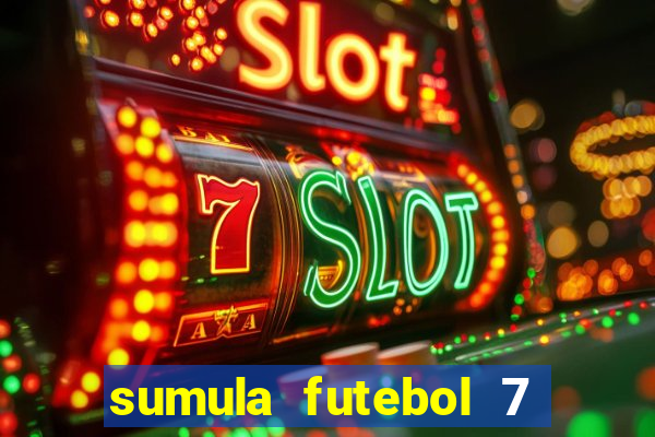 sumula futebol 7 society excel