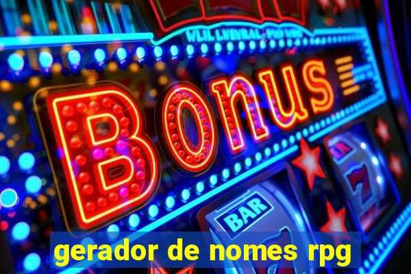 gerador de nomes rpg