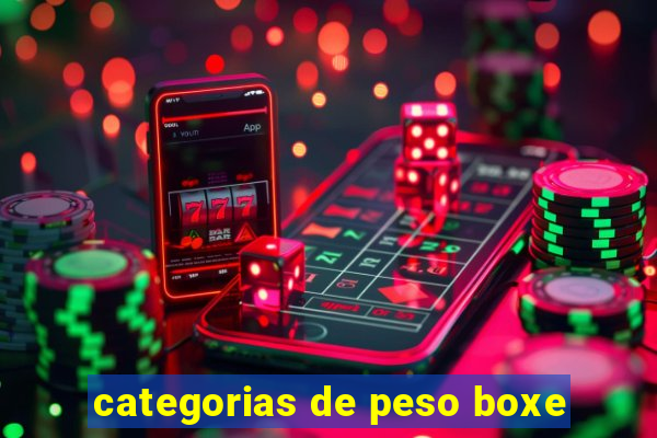 categorias de peso boxe