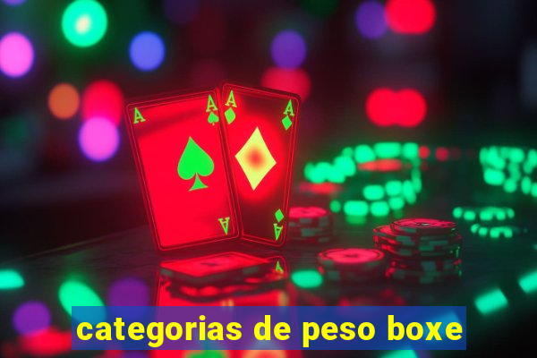 categorias de peso boxe