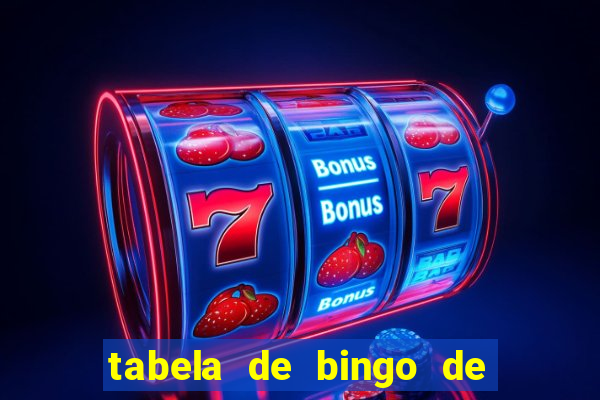 tabela de bingo de 1 a 100