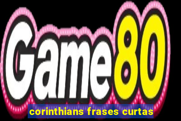 corinthians frases curtas