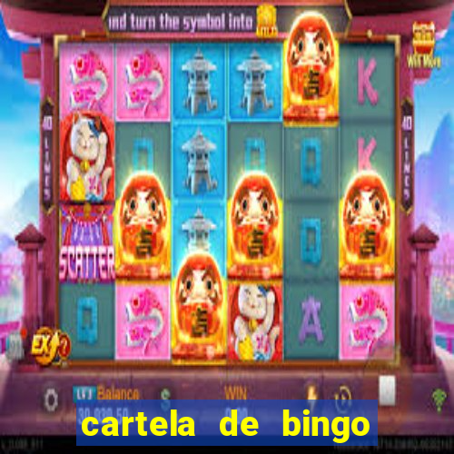 cartela de bingo cha de bebe