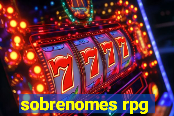 sobrenomes rpg