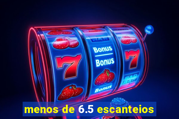 menos de 6.5 escanteios