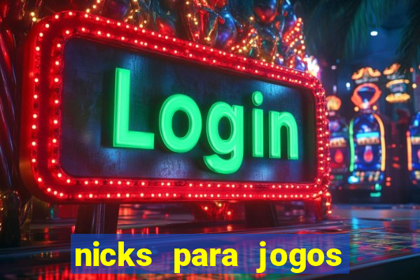 nicks para jogos de tiro