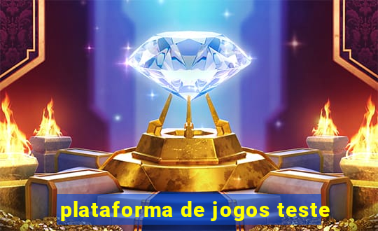 plataforma de jogos teste