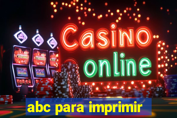 abc para imprimir