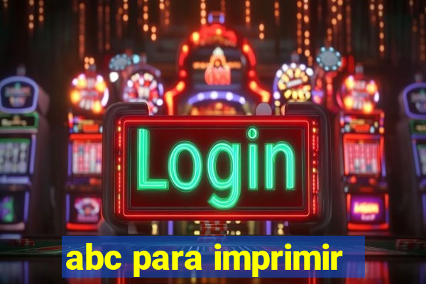 abc para imprimir