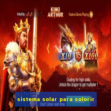 sistema solar para colorir