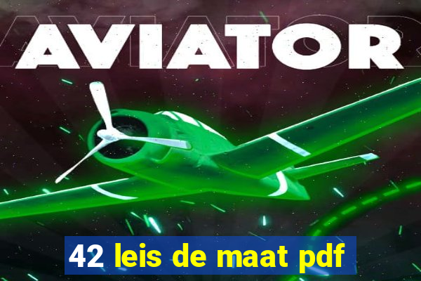 42 leis de maat pdf