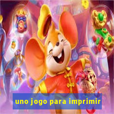 uno jogo para imprimir