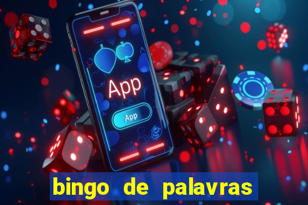 bingo de palavras 3 ano