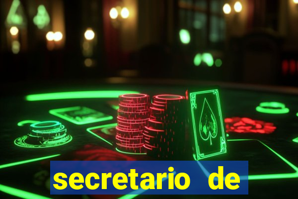 secretario de esporte salario