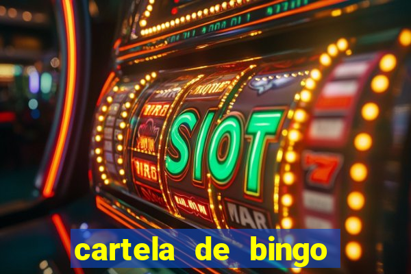 cartela de bingo cha de panela