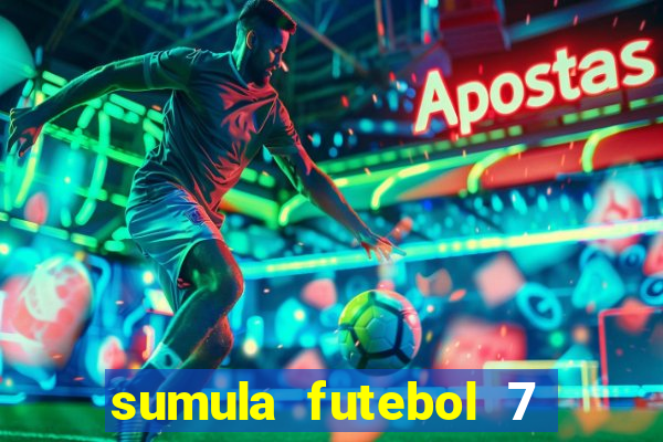 sumula futebol 7 society excel