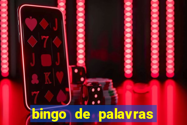 bingo de palavras de natal