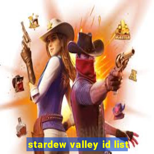 stardew valley id list