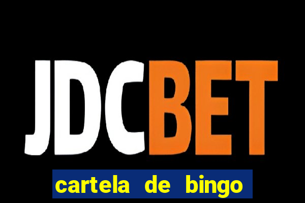 cartela de bingo cha de bebe